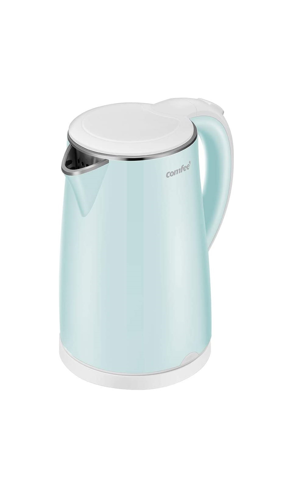 COMFEE' Electric Kettle Teapot 1.7 Liter Fast Water Heater Boiler 1500W BPA-Free, Quiet Boil & Cool Touch Series, Auto Shut-Off and Boil Dry Protection, 1.7L, Mint Green